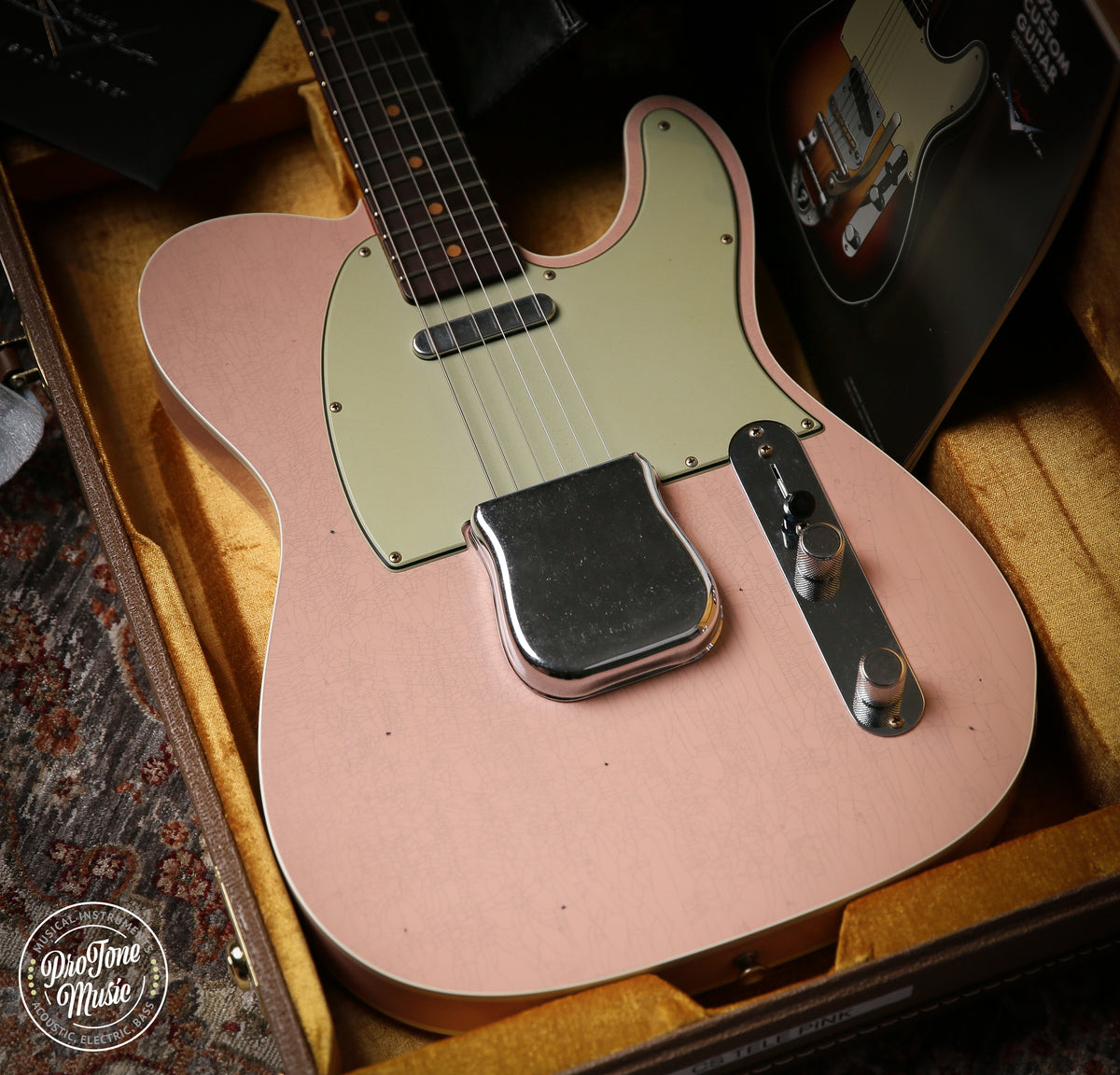 2026 Fender Custom Shop Flamethrower Tele Custom Journeyman Relic Shell Pink