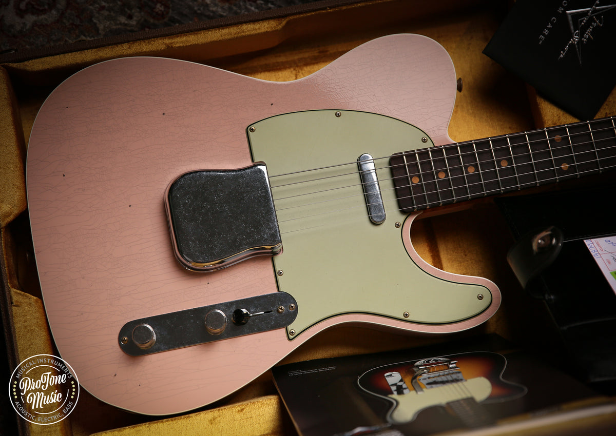 2026 Fender Custom Shop Flamethrower Tele Custom Journeyman Relic Shell Pink