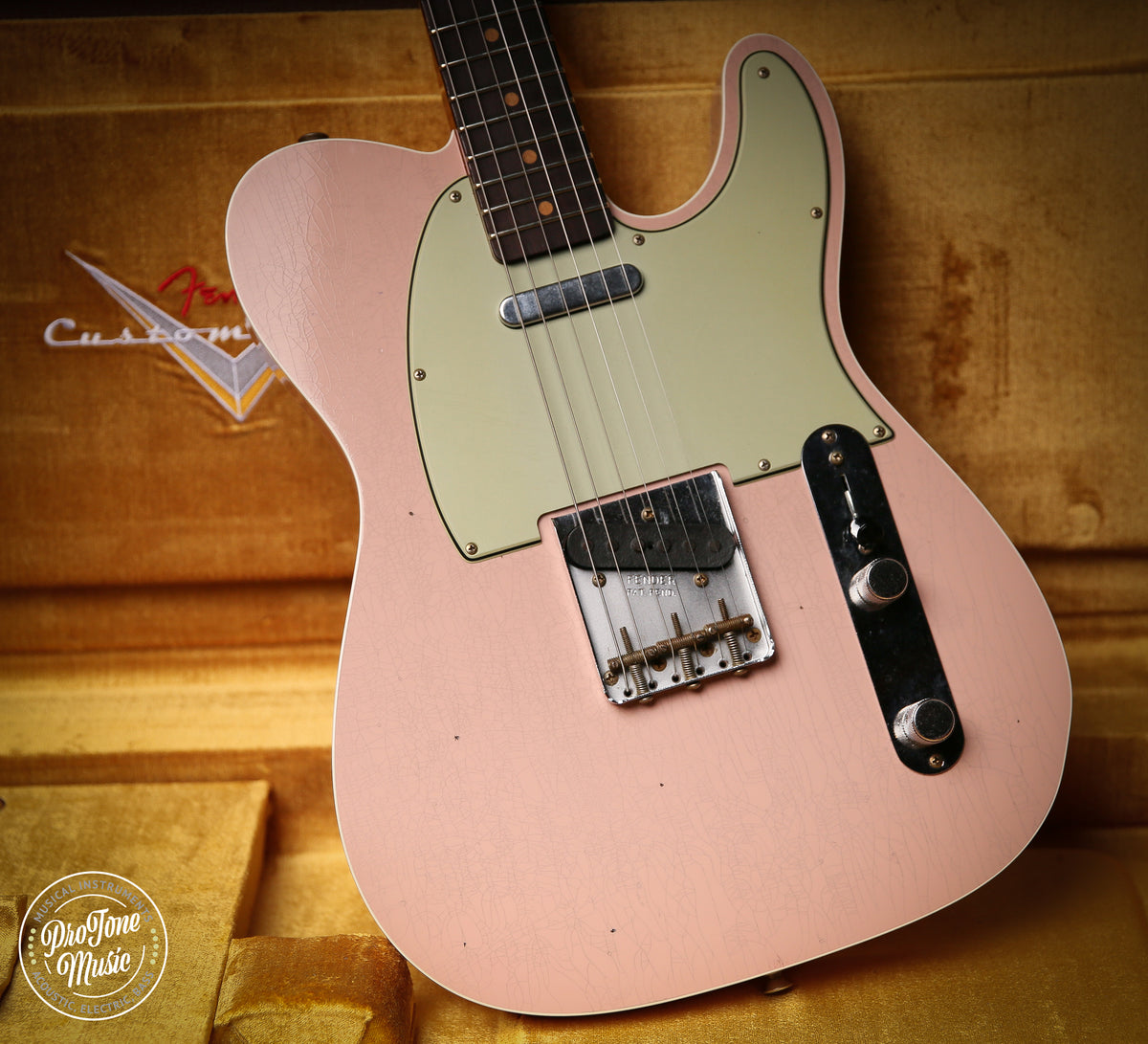 2026 Fender Custom Shop Flamethrower Tele Custom Journeyman Relic Shell Pink