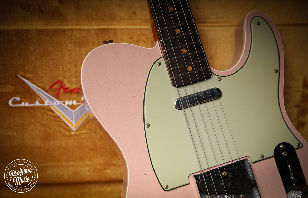 2026 Fender Custom Shop Flamethrower Tele Custom Journeyman Relic Shell Pink