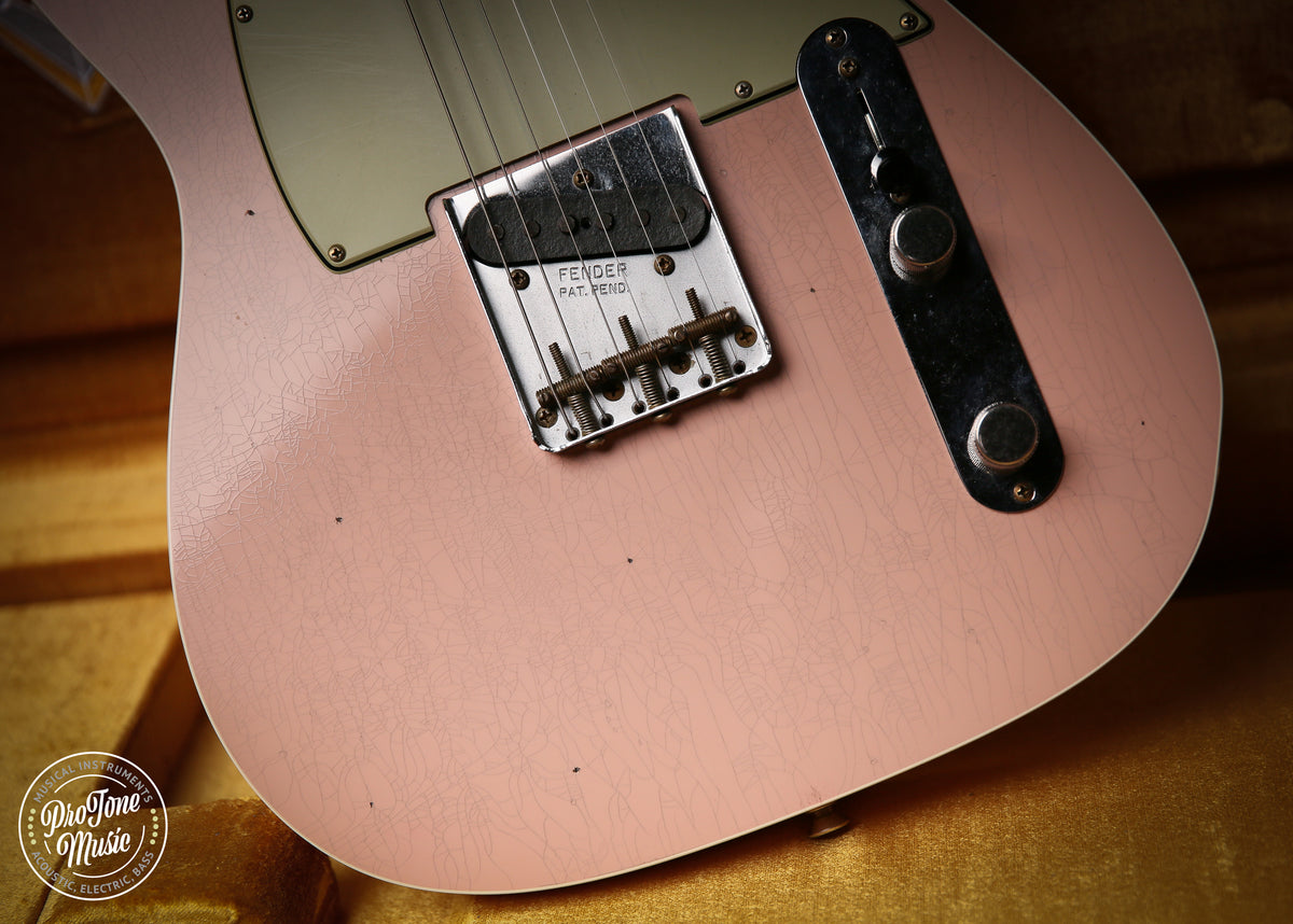 2026 Fender Custom Shop Flamethrower Tele Custom Journeyman Relic Shell Pink
