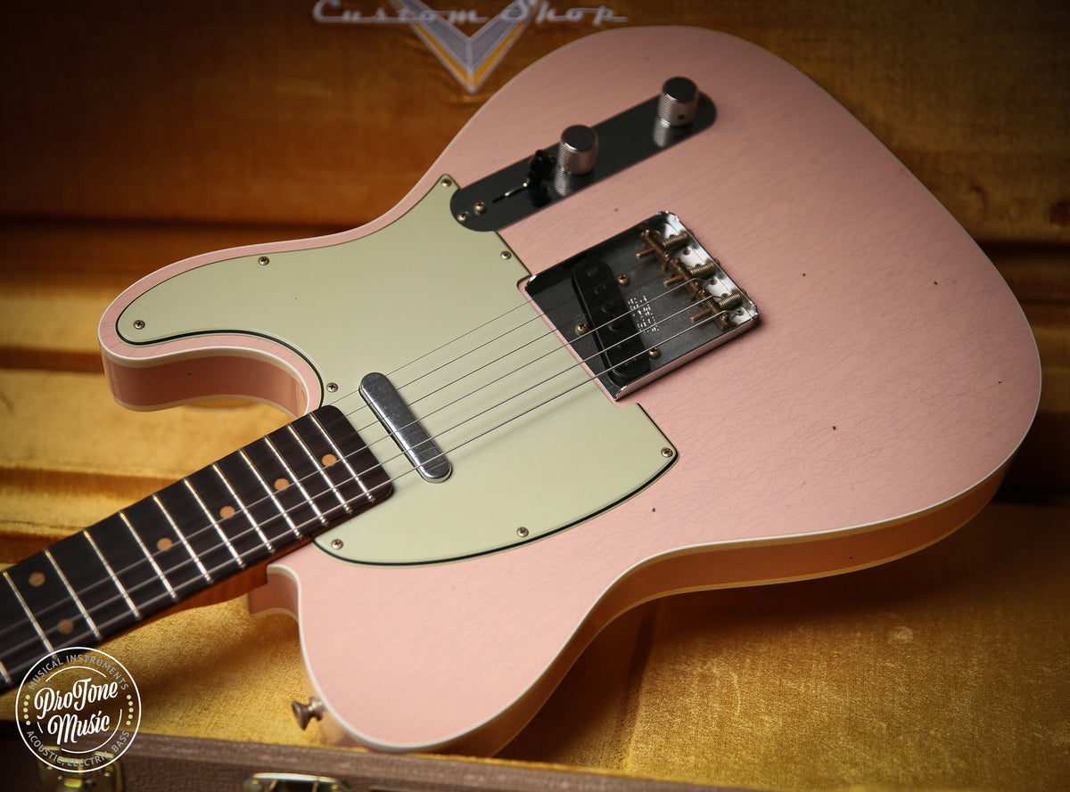 2026 Fender Custom Shop Flamethrower Tele Custom Journeyman Relic Shell Pink