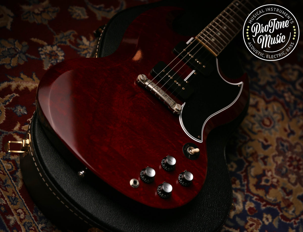 Gibson USA Custom Shop 63&#39; SG Special Cherry Red VOS Used – Excellent - ProTone Music