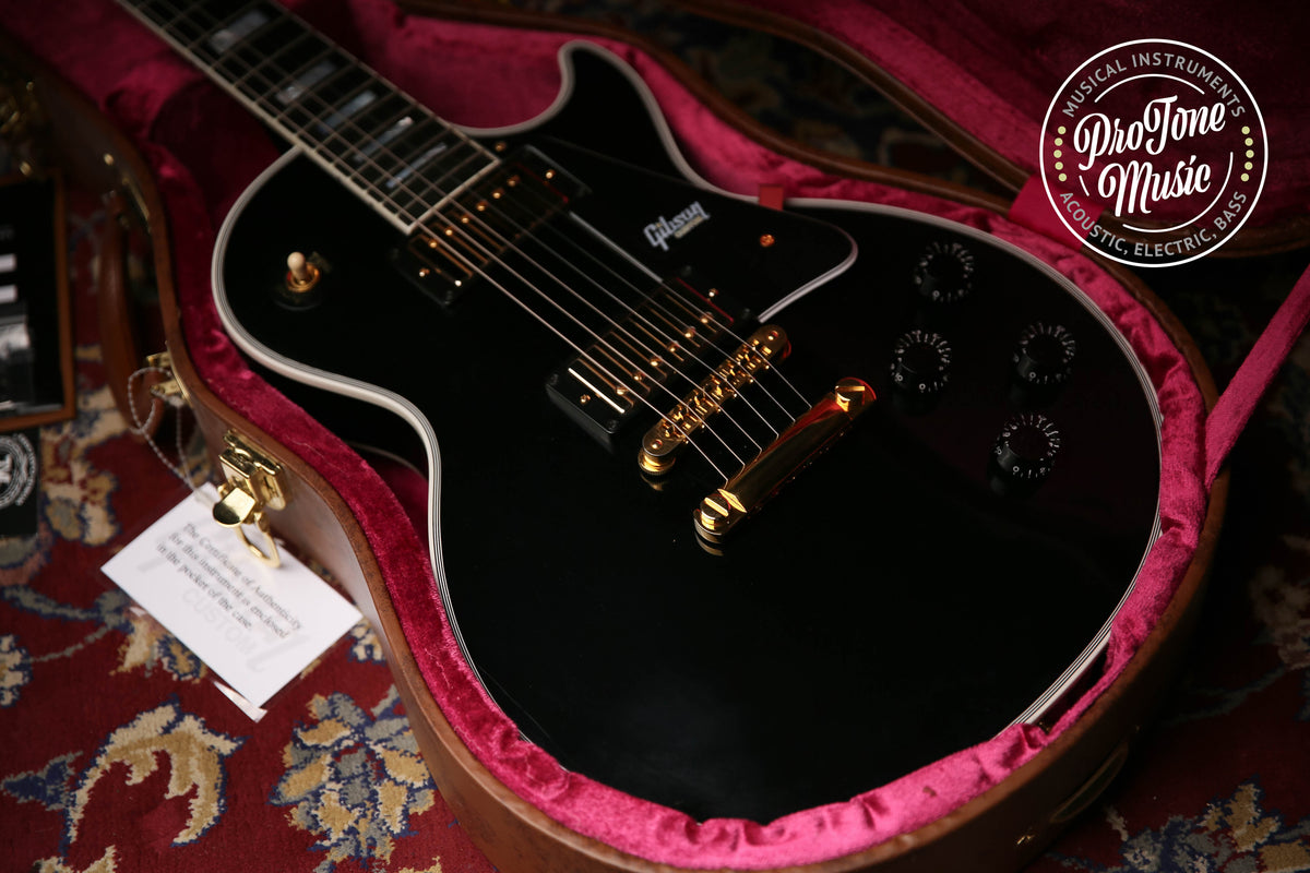 2019 Gibson USA Les Paul Custom Ebony - ProTone Music