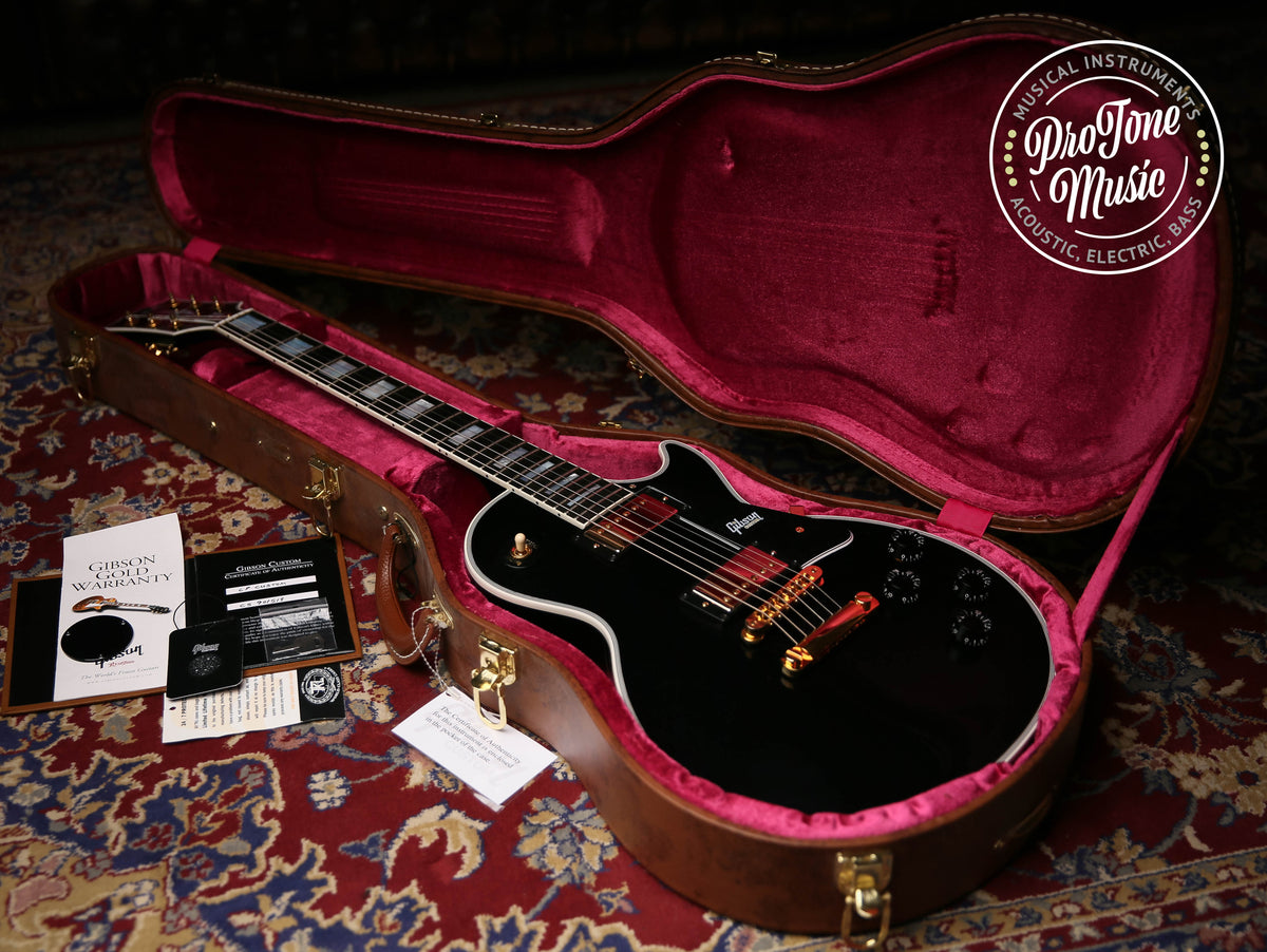 2019 Gibson USA Les Paul Custom Ebony - ProTone Music