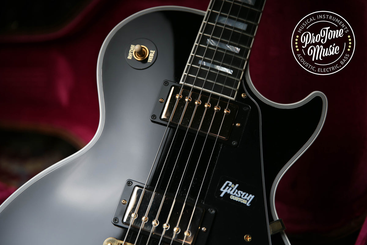 2019 Gibson USA Les Paul Custom Ebony - ProTone Music