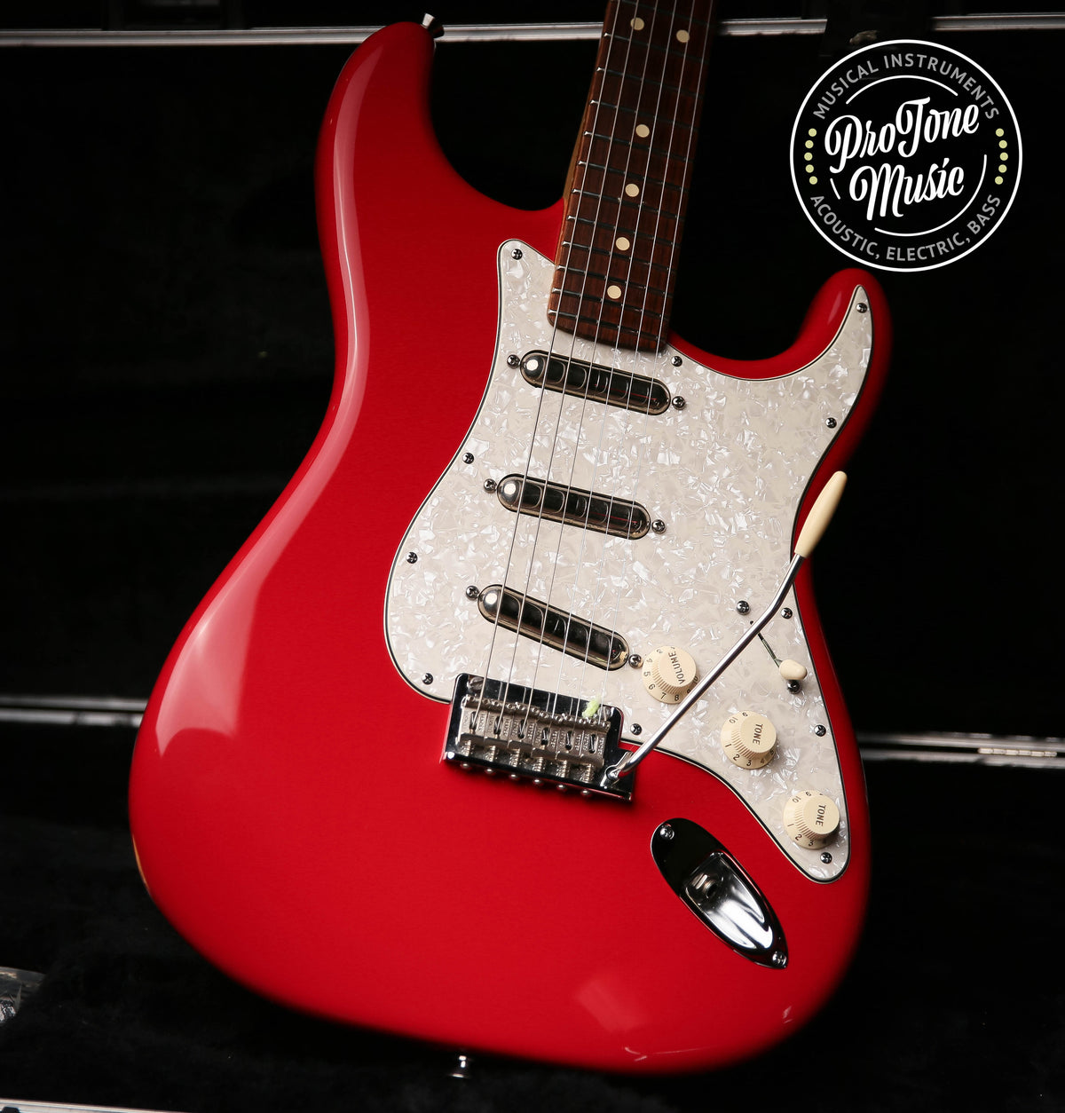2012 Fender USA FSR Lipstick Stratocaster Torino Red - ProTone Music