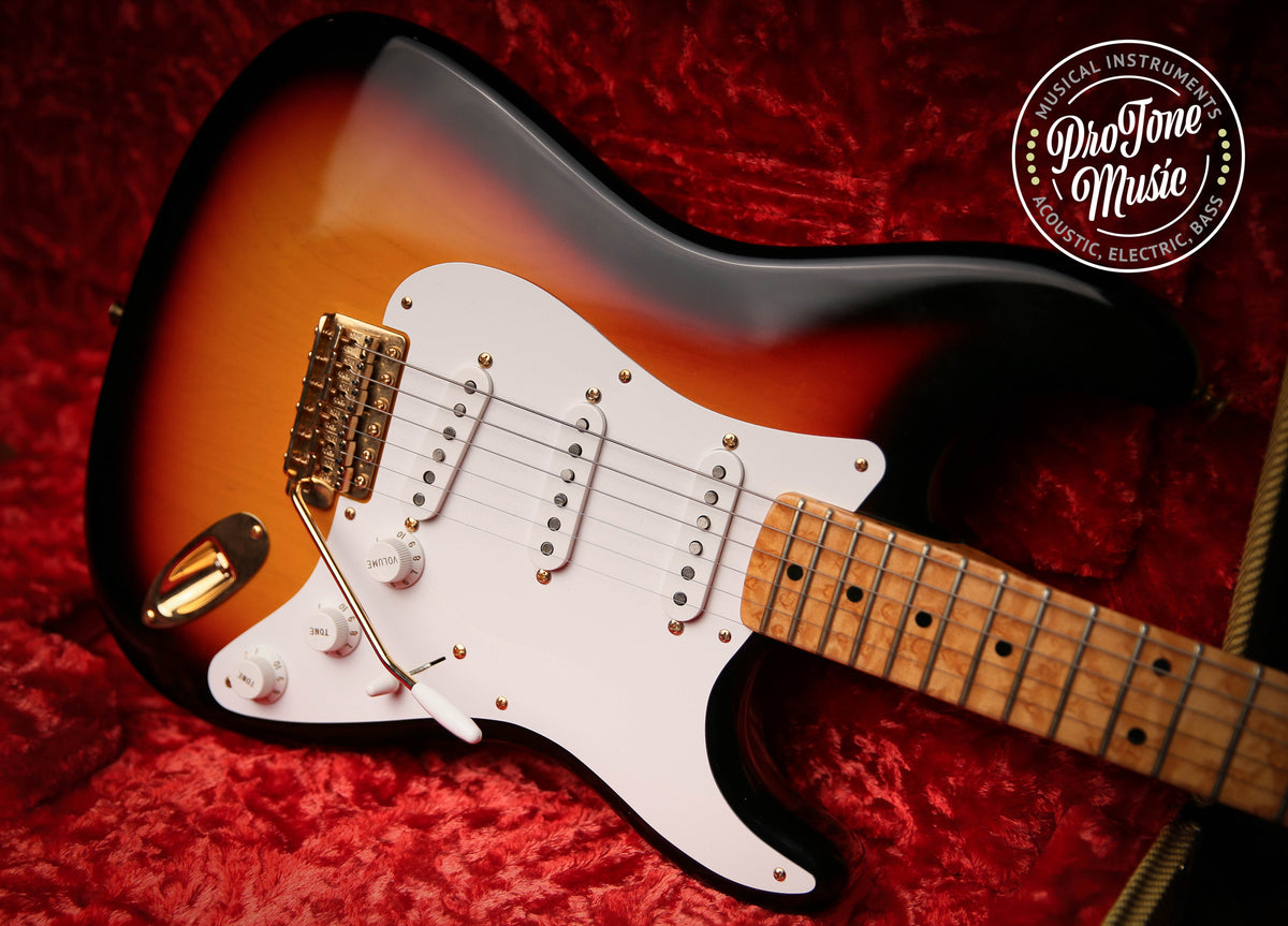 Fender USA Custom Shop 59&#39; Stratocaster NOS 3 Tone Sunburst - Abby Signed HW&#39;s - ProTone Music