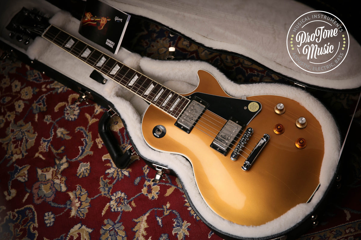 2013 Gibson USA Les Paul Standard Joe Bonamassa Signature Les Paul Gold Top - ProTone Music