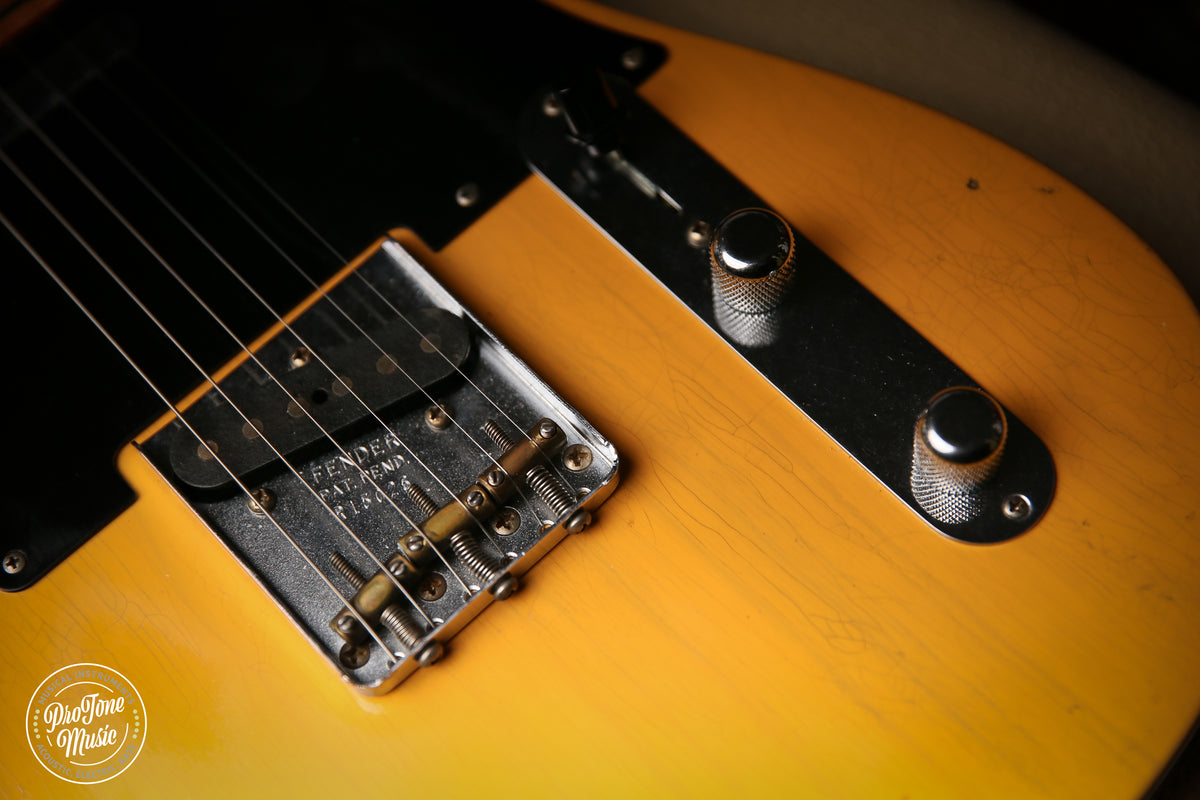 Fender USA Custom Shop 52&#39; Reissue Tele Mod Journeyman Relic Butterscotch Blonde - ProTone Music