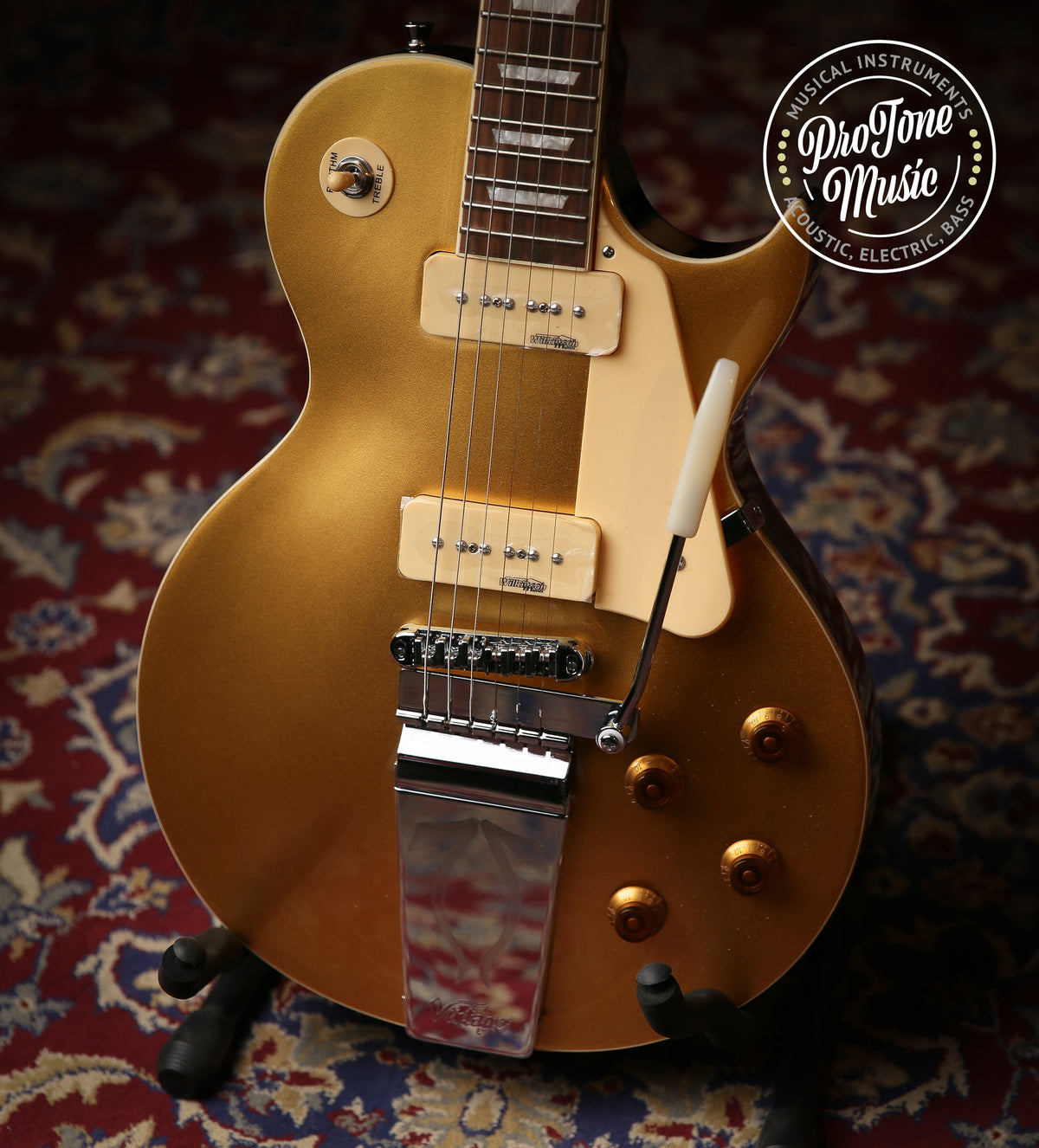 Vintage V100 Midge Ure Signature Goldtop