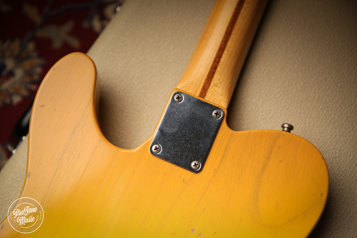 Fender USA Custom Shop 52&#39; Reissue Tele Mod Journeyman Relic Butterscotch Blonde - ProTone Music