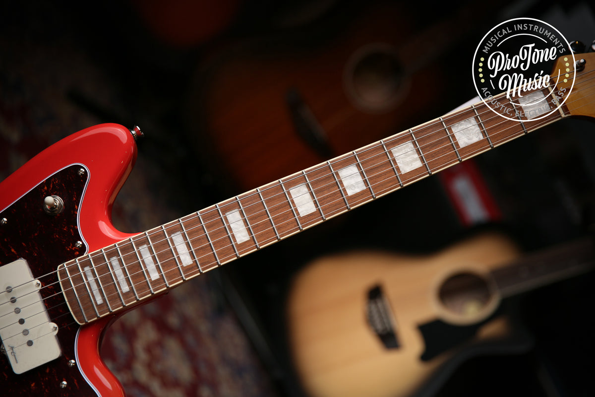 Vintage REVO Series &#39;Surfmaster 90&#39; Guitar Firenze Red