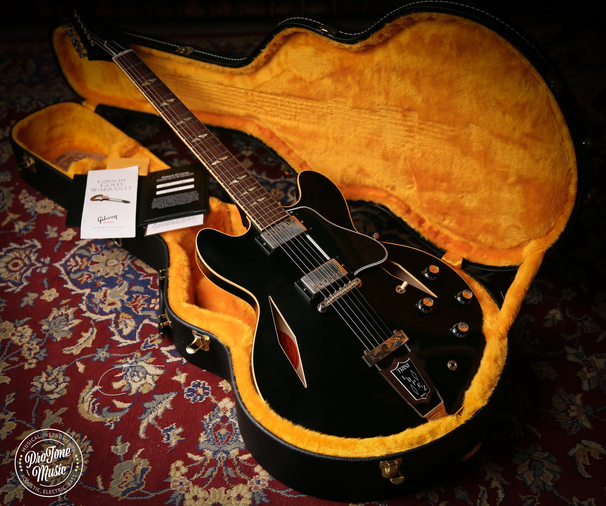 Gibson USA Custom Shop 64&#39; Reissue Trini Lopez VOS Ebony - ProTone Music