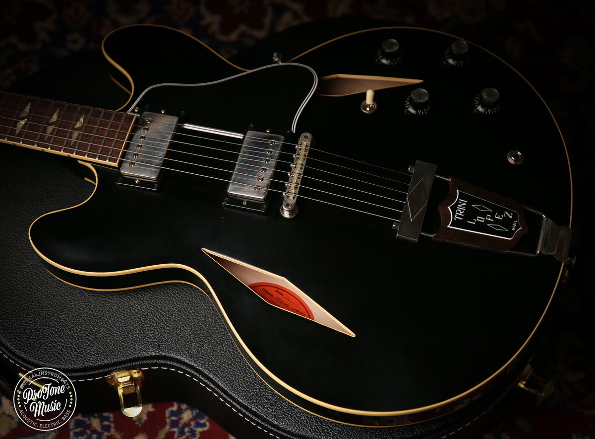 Gibson USA Custom Shop 64&#39; Reissue Trini Lopez VOS Ebony - ProTone Music