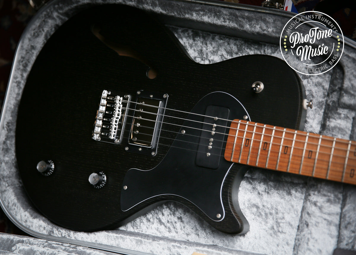 PJD Guitars Carey Standard F Hole Satin Black