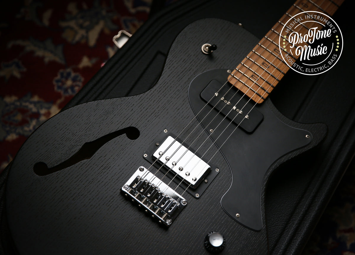 PJD Guitars Carey Standard F Hole Satin Black