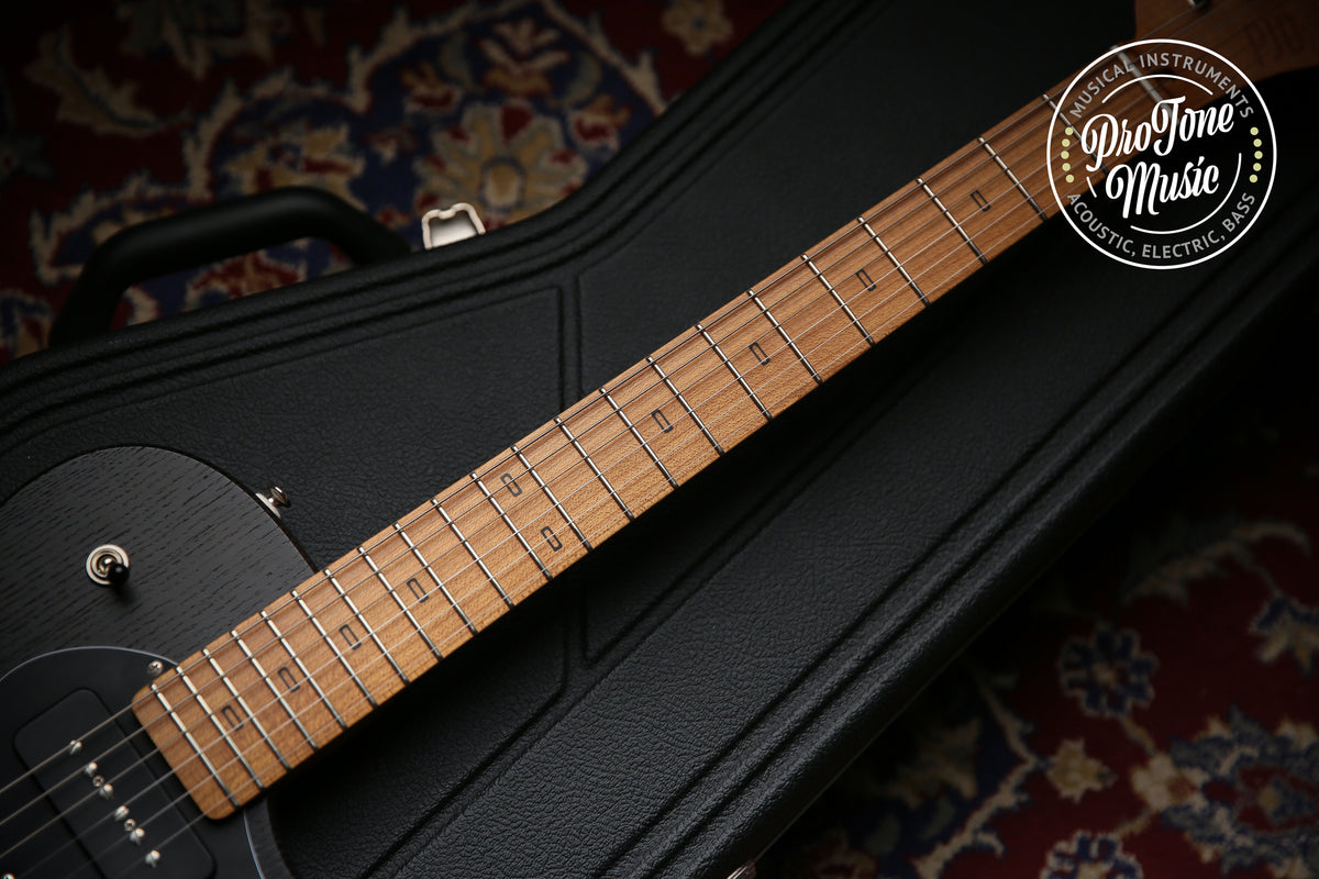 PJD Guitars Carey Standard F Hole Satin Black