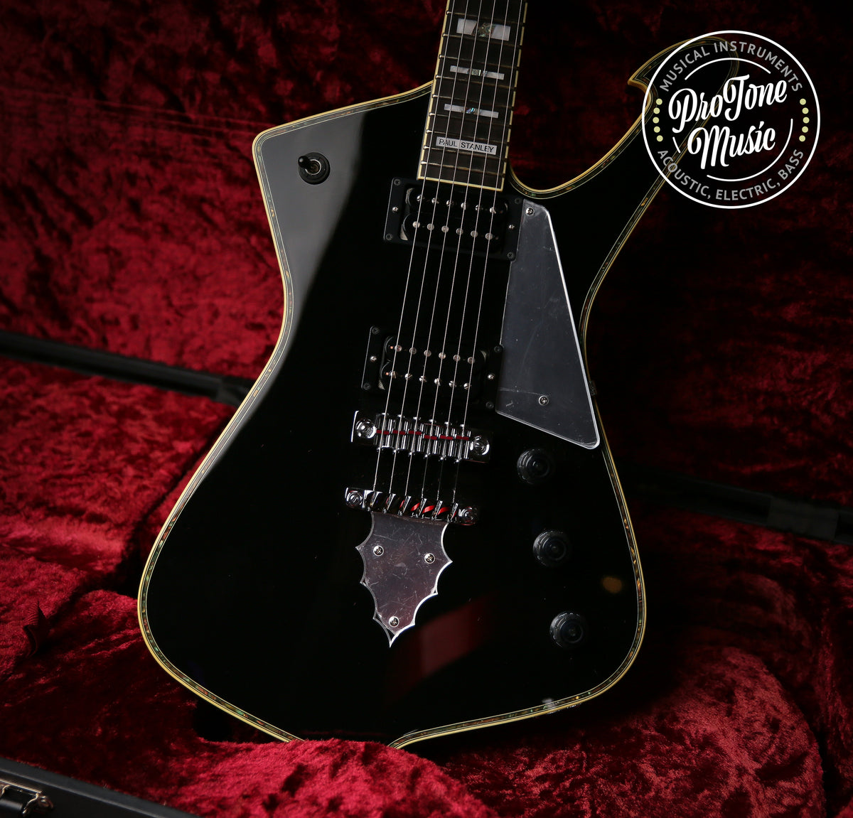 Ibanez PS10 Paul Stanley Black &amp; Hard Case