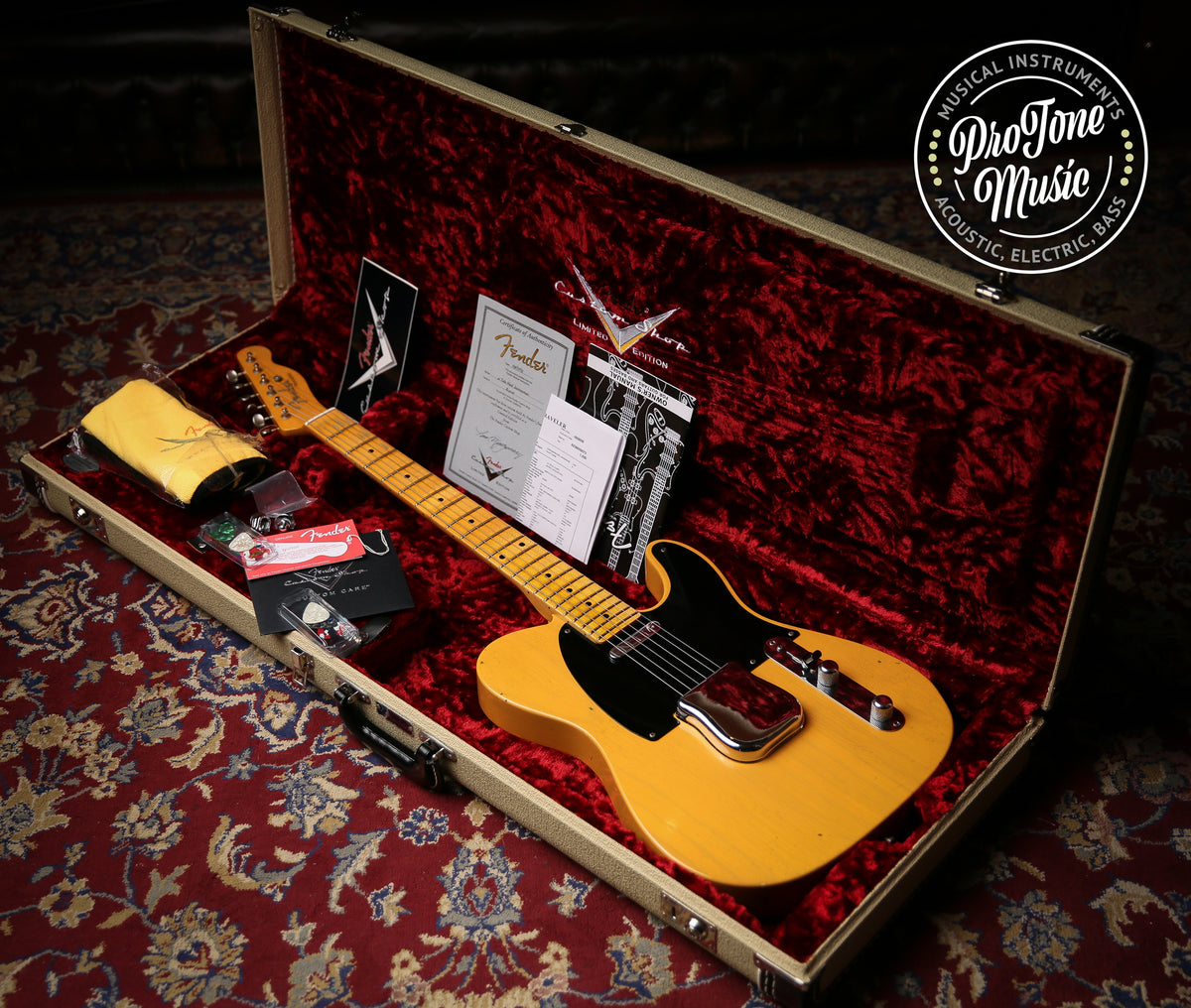 Fender USA Custom Shop 52&#39; Reissue Tele Mod Journeyman Relic Butterscotch Blonde