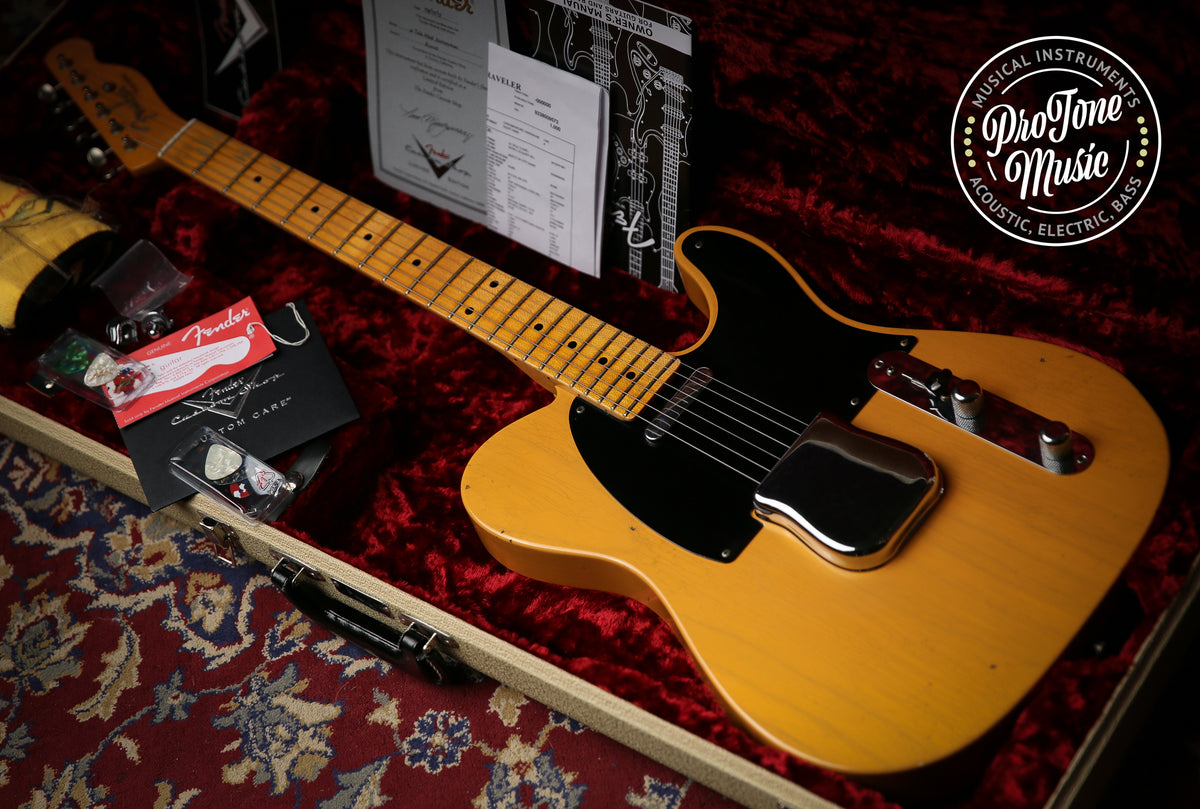 Fender USA Custom Shop 52&#39; Reissue Tele Mod Journeyman Relic Butterscotch Blonde