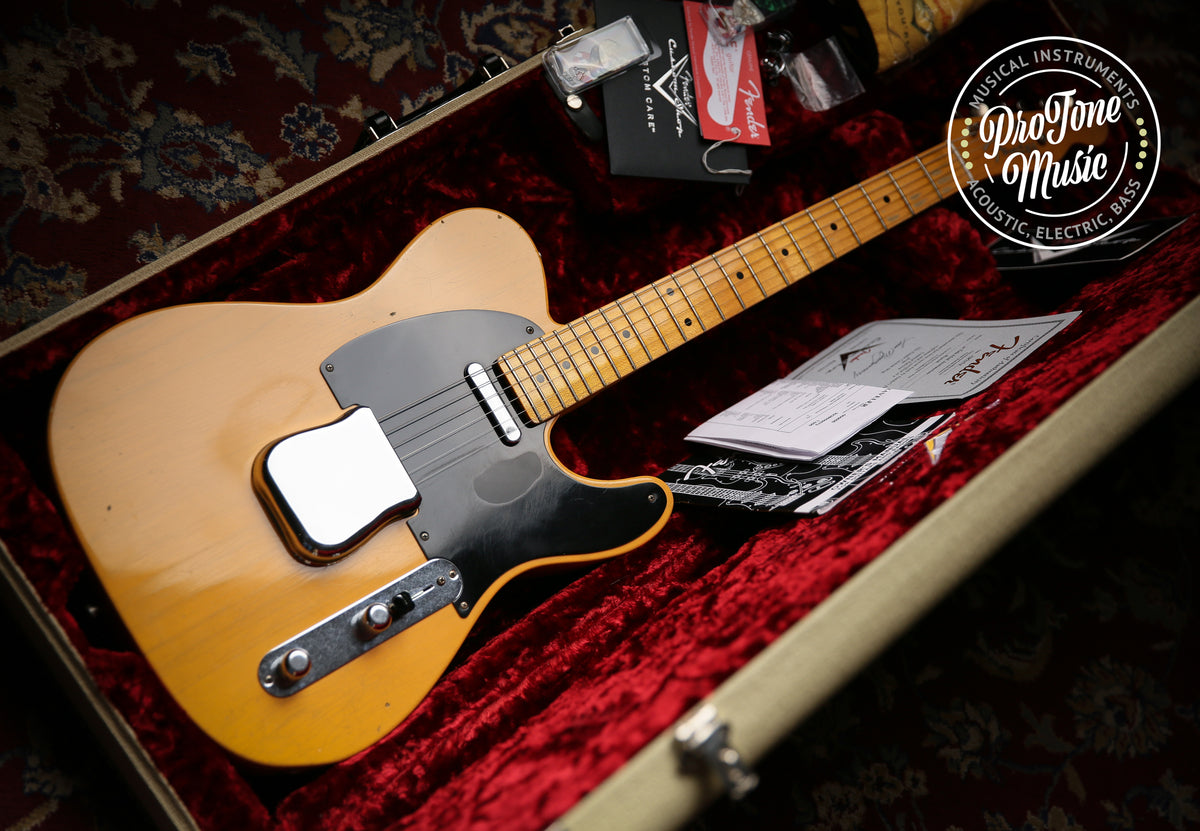 Fender USA Custom Shop 52&#39; Reissue Tele Mod Journeyman Relic Butterscotch Blonde