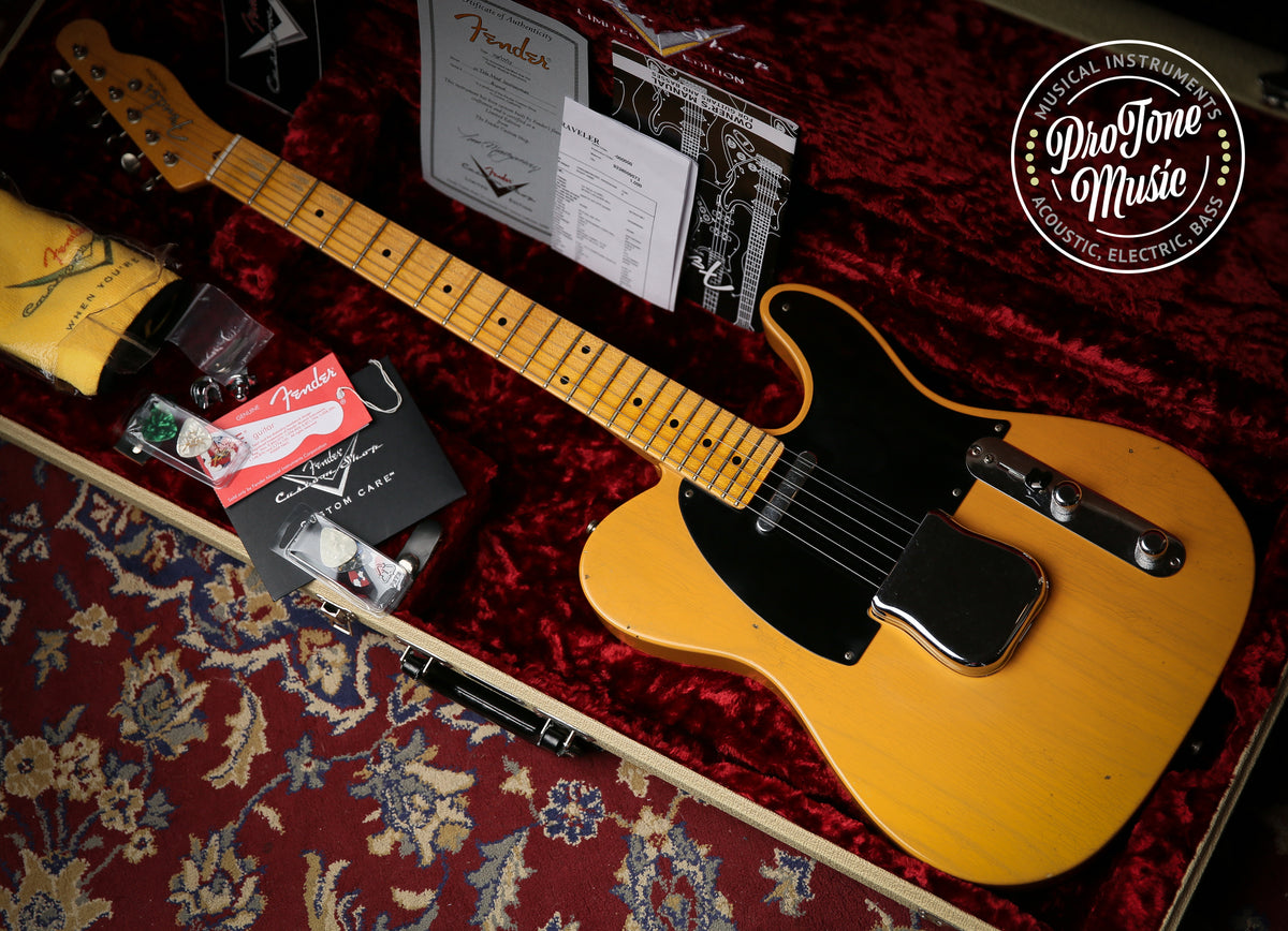 Fender USA Custom Shop 52&#39; Reissue Tele Mod Journeyman Relic Butterscotch Blonde