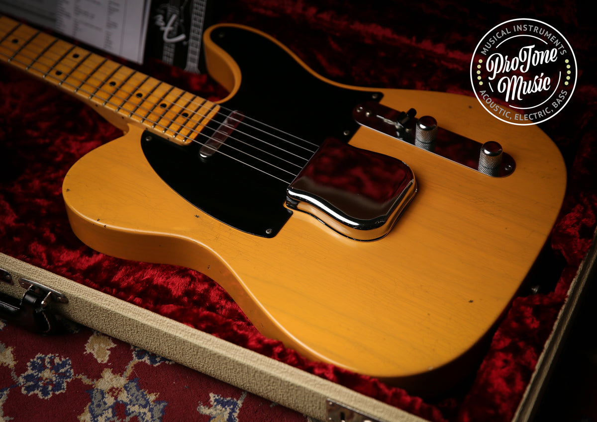 Fender USA Custom Shop 52&#39; Reissue Tele Mod Journeyman Relic Butterscotch Blonde