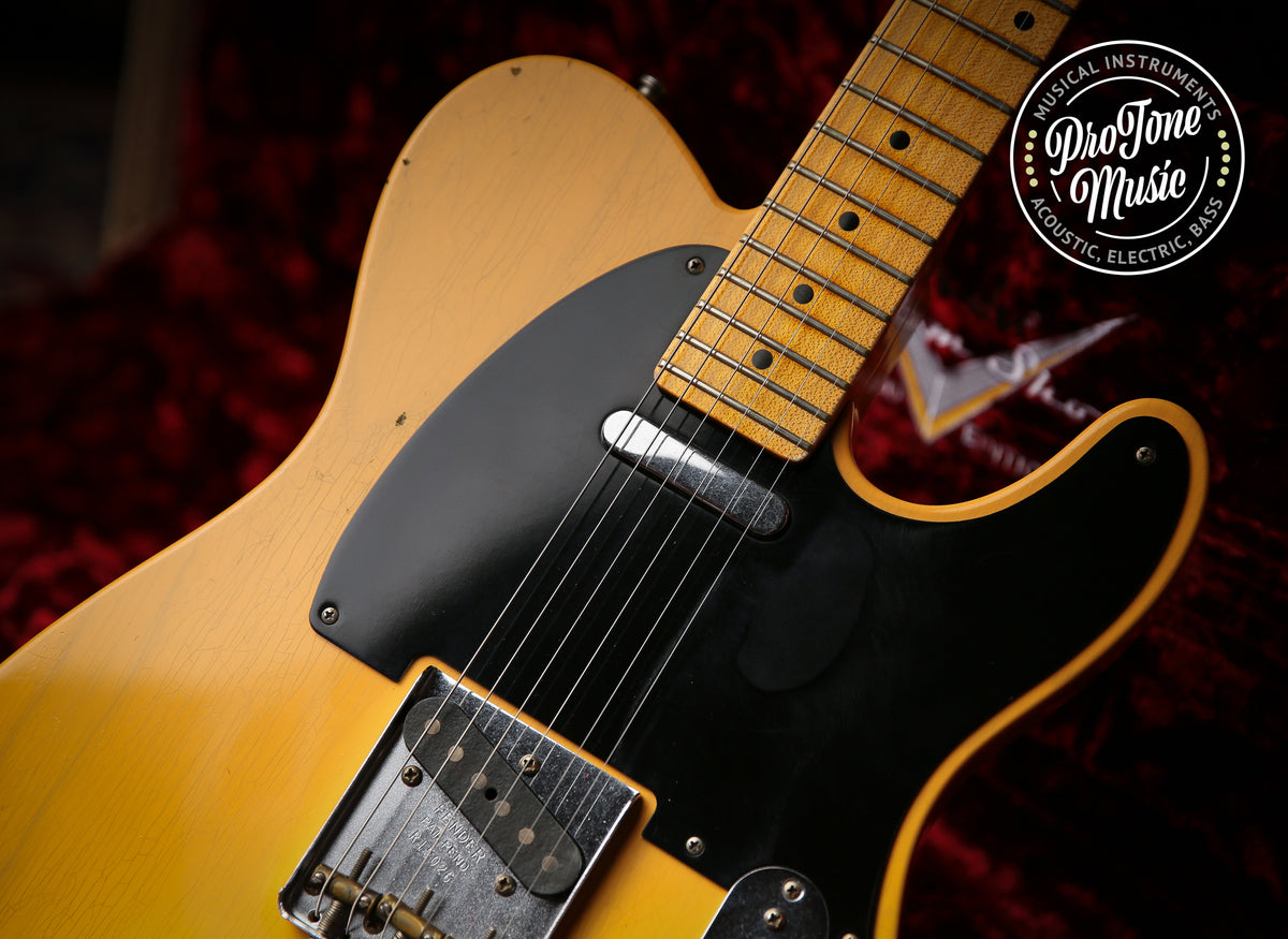 Fender USA Custom Shop 52&#39; Reissue Tele Mod Journeyman Relic Butterscotch Blonde
