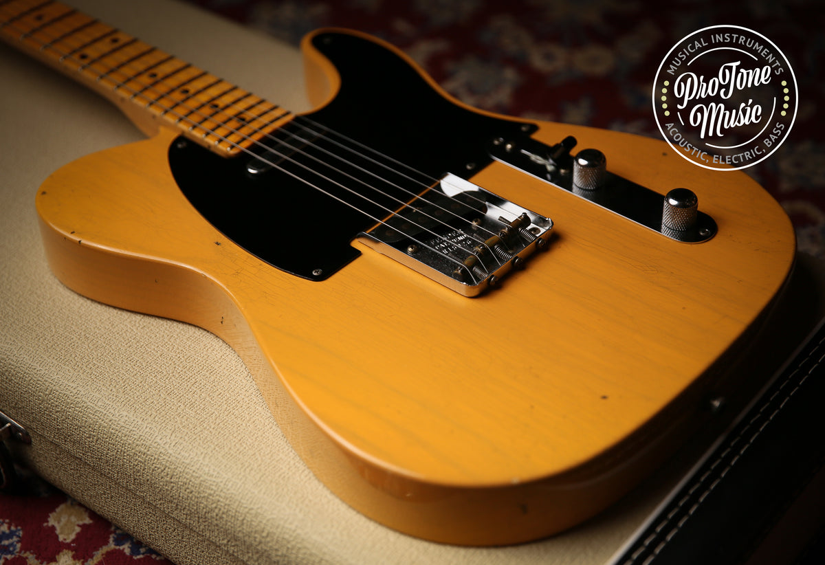 Fender USA Custom Shop 52&#39; Reissue Tele Mod Journeyman Relic Butterscotch Blonde