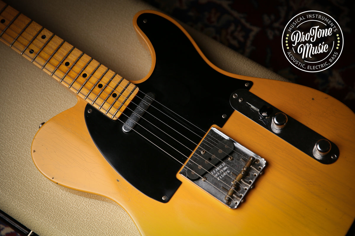 Fender USA Custom Shop 52&#39; Reissue Tele Mod Journeyman Relic Butterscotch Blonde
