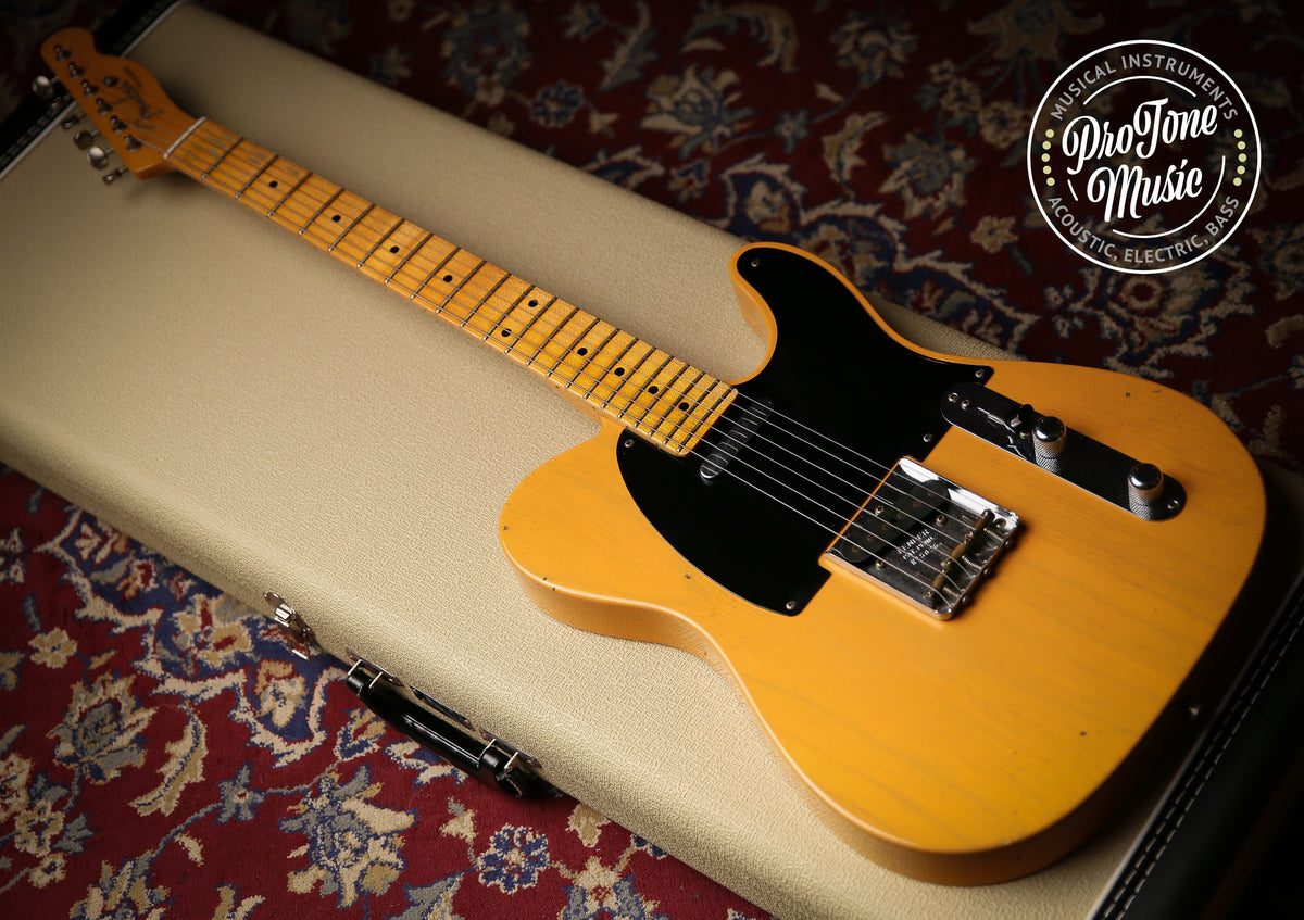 Fender USA Custom Shop 52&#39; Reissue Tele Mod Journeyman Relic Butterscotch Blonde