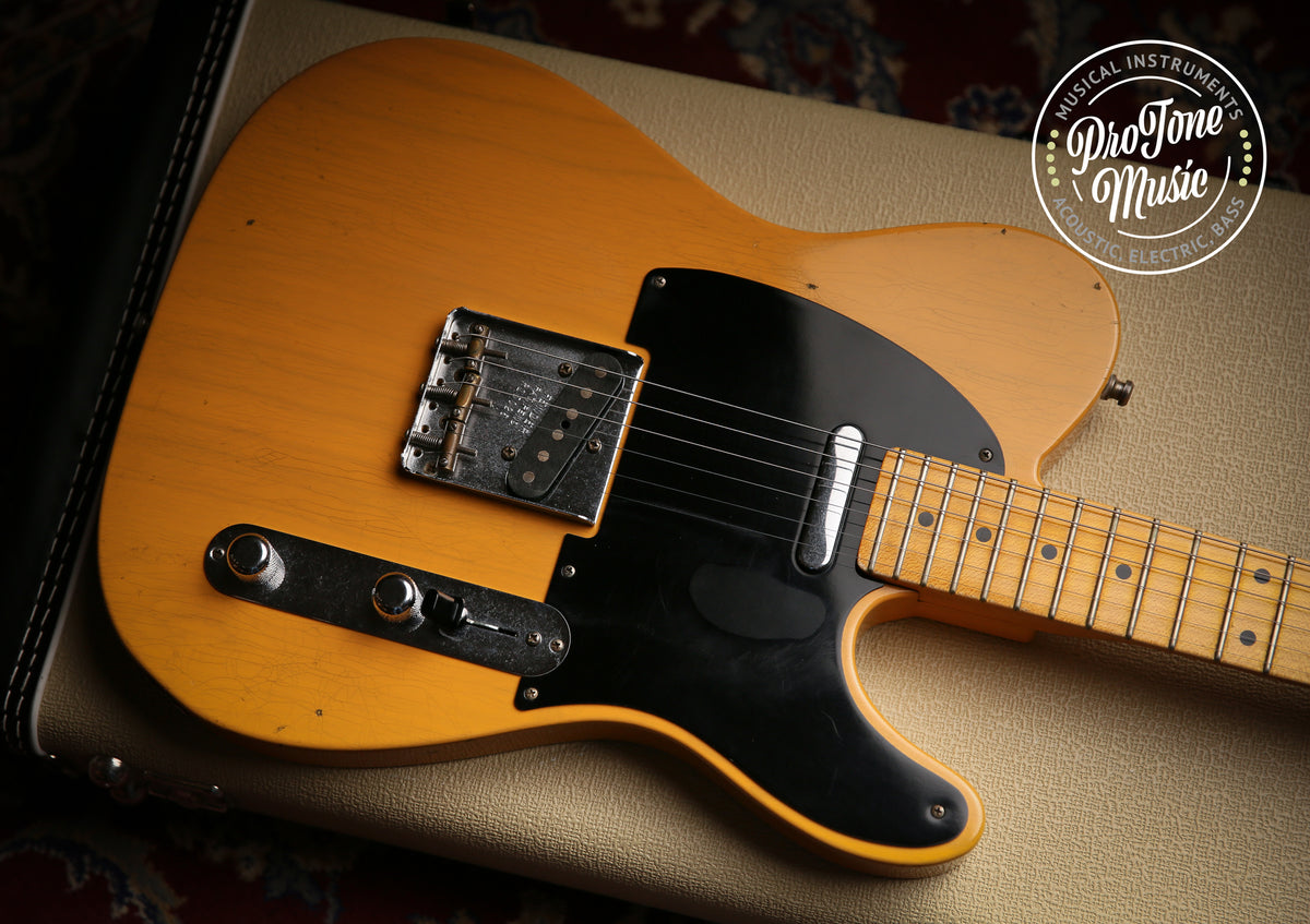 Fender USA Custom Shop 52&#39; Reissue Tele Mod Journeyman Relic Butterscotch Blonde