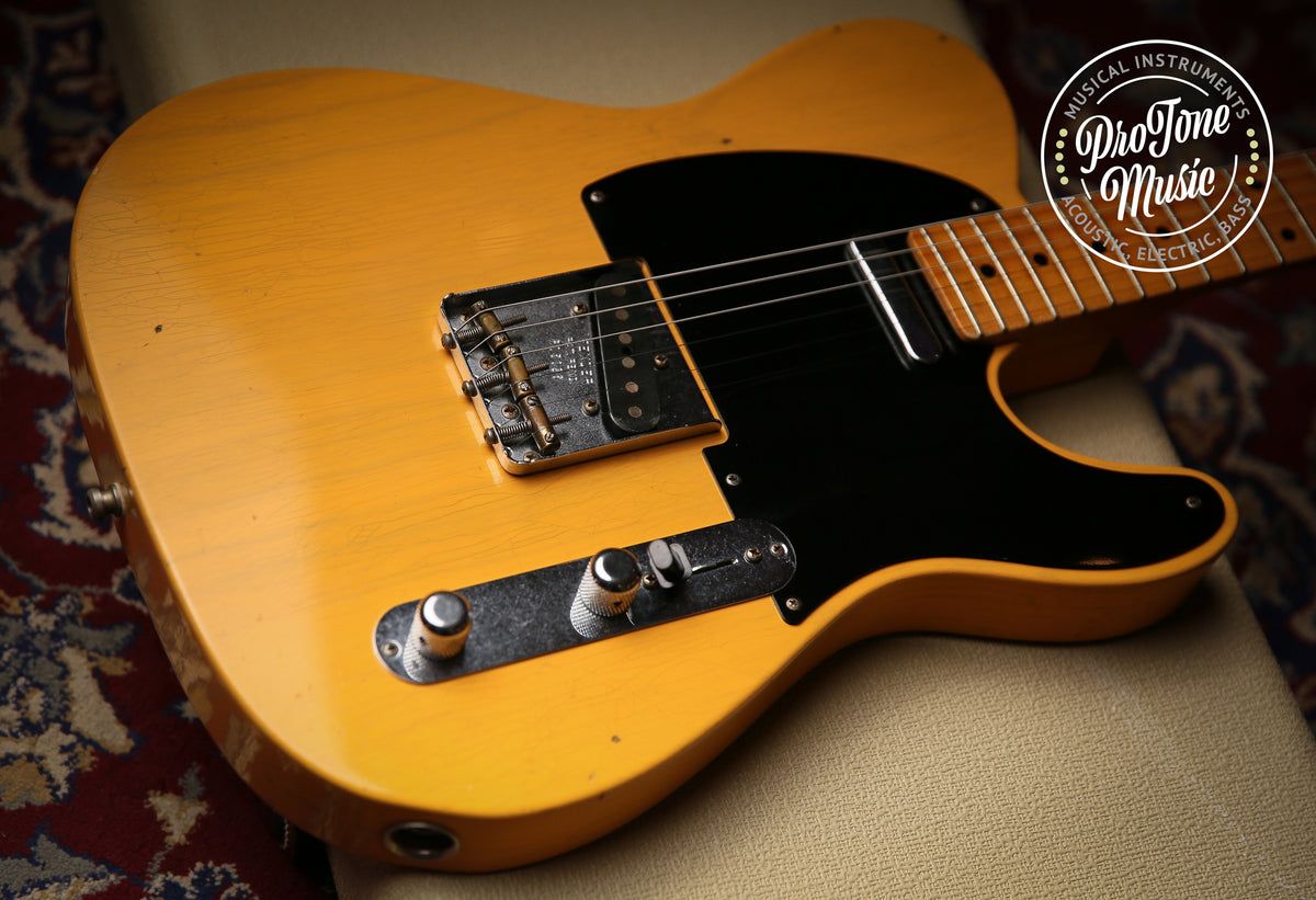 Fender USA Custom Shop 52&#39; Reissue Tele Mod Journeyman Relic Butterscotch Blonde