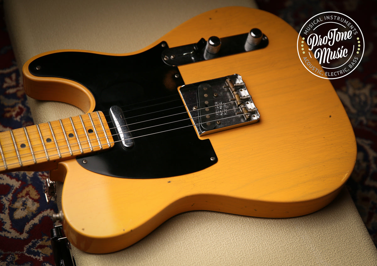 Fender USA Custom Shop 52&#39; Reissue Tele Mod Journeyman Relic Butterscotch Blonde