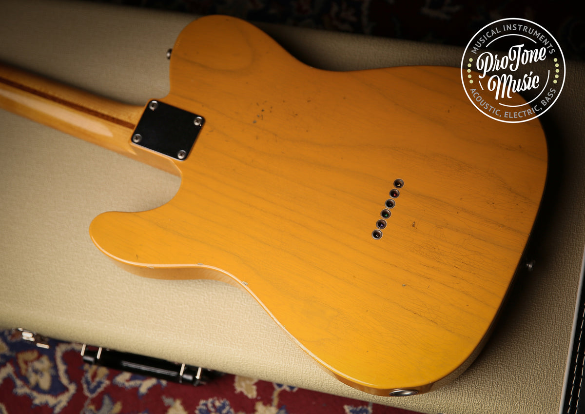 Fender USA Custom Shop 52&#39; Reissue Tele Mod Journeyman Relic Butterscotch Blonde