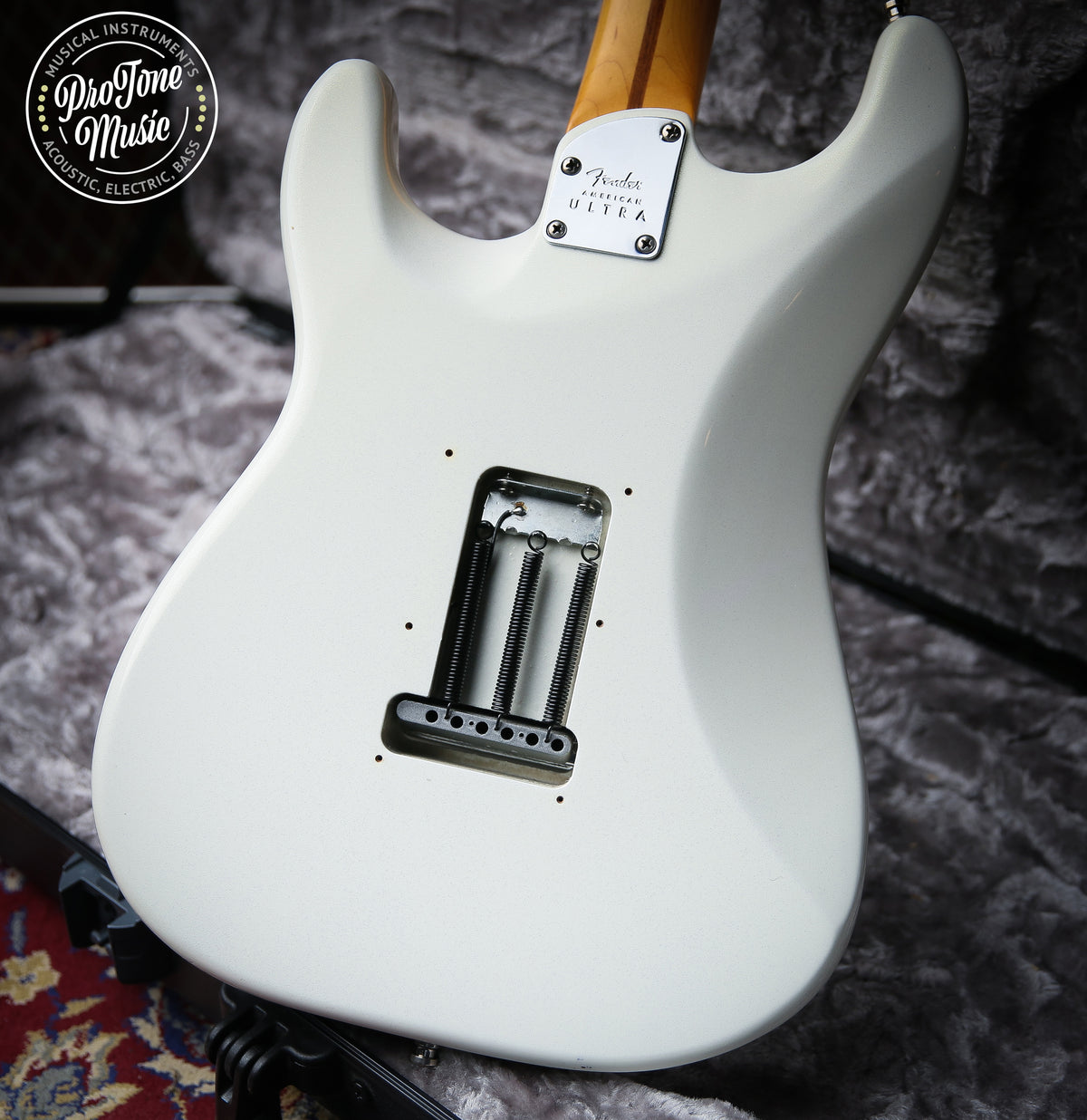 2019 Fender American Ultra HSS Stratocaster Arctic Pearl - ProTone Music