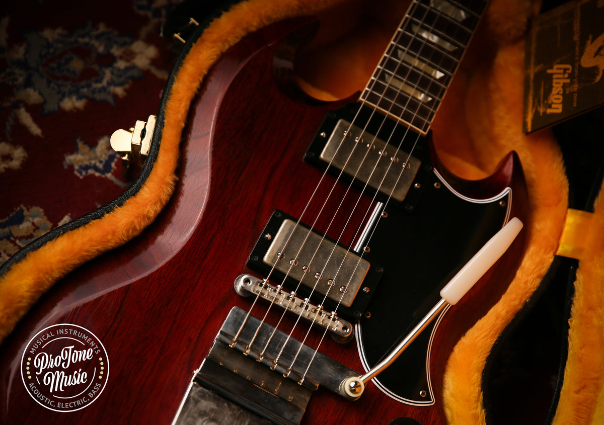 2022 Gibson USA Custom Shop 64&#39; SG Murphy Lab Reissue Light Aged Cherry Red - ProTone Music