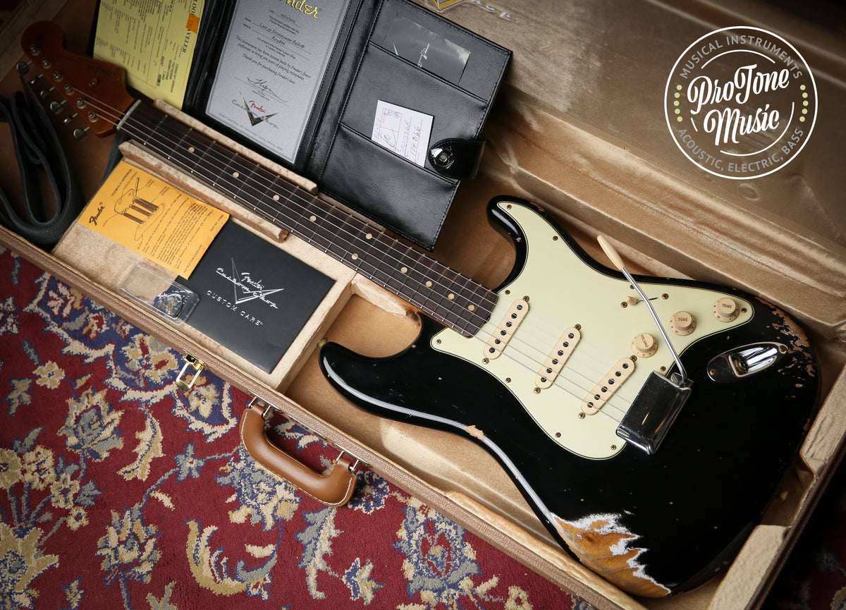 2022 Fender USA Custom Shop Late 59&#39; Heavy Relic Stratocaster Black