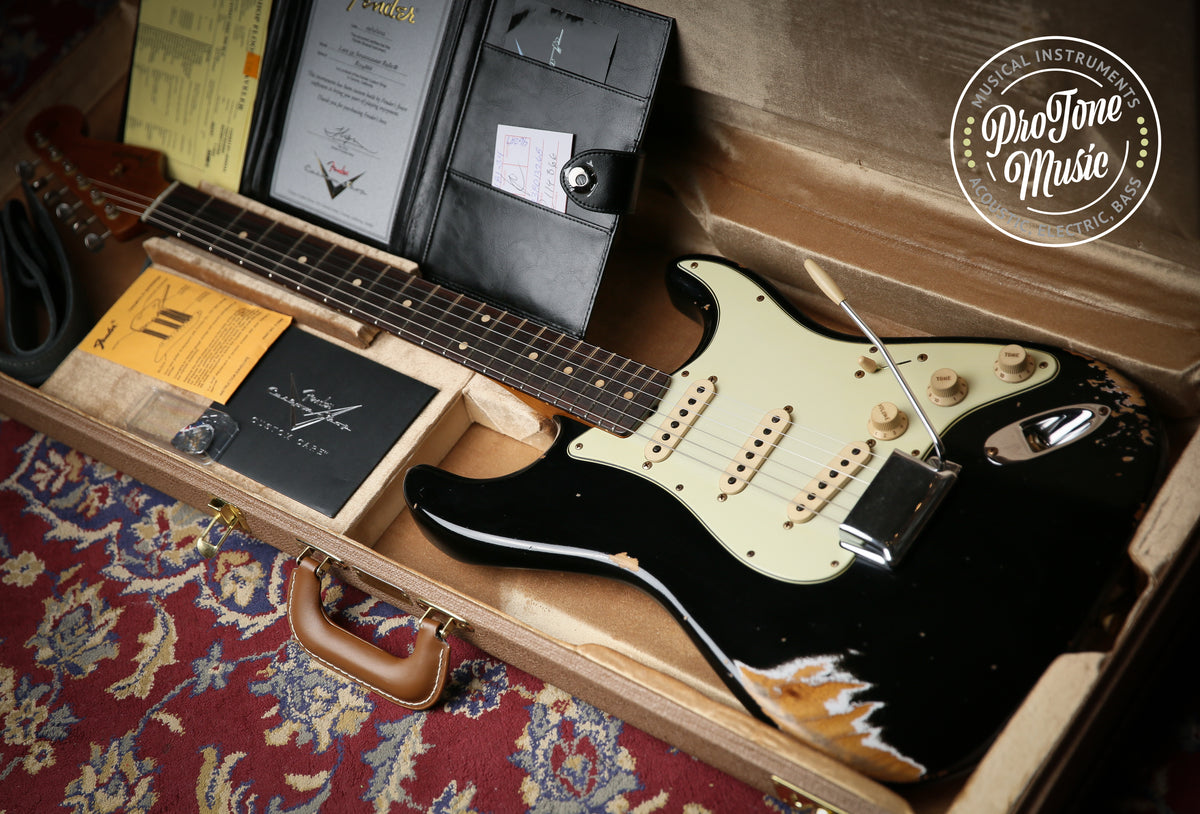 2022 Fender USA Custom Shop Late 59&#39; Heavy Relic Stratocaster Black