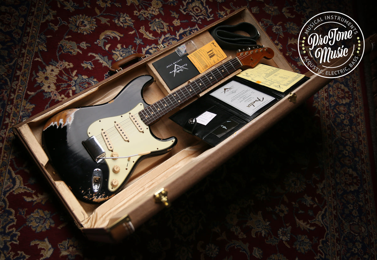 2022 Fender USA Custom Shop Late 59&#39; Heavy Relic Stratocaster Black