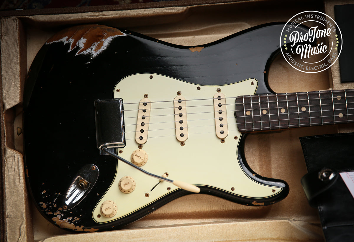 2022 Fender USA Custom Shop Late 59&#39; Heavy Relic Stratocaster Black