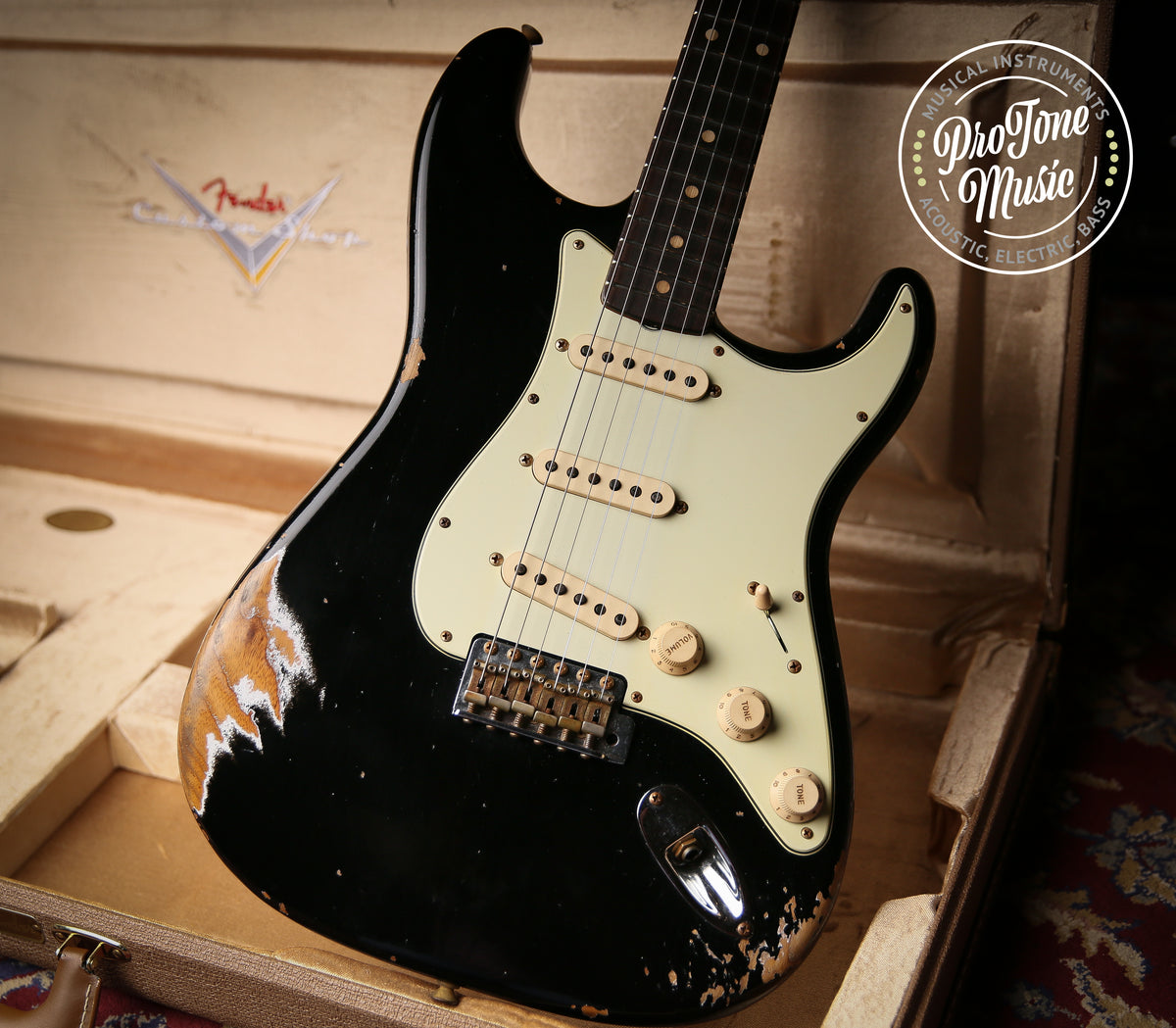 2022 Fender USA Custom Shop Late 59&#39; Heavy Relic Stratocaster Black