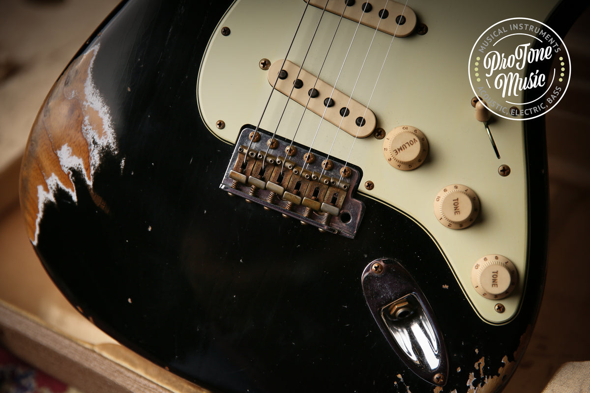2022 Fender USA Custom Shop Late 59&#39; Heavy Relic Stratocaster Black