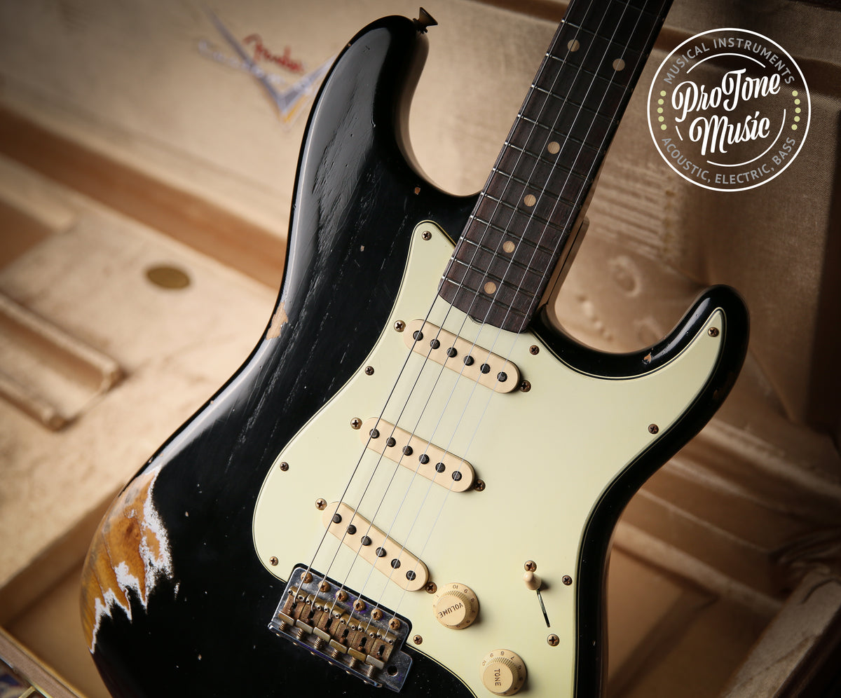 2022 Fender USA Custom Shop Late 59&#39; Heavy Relic Stratocaster Black
