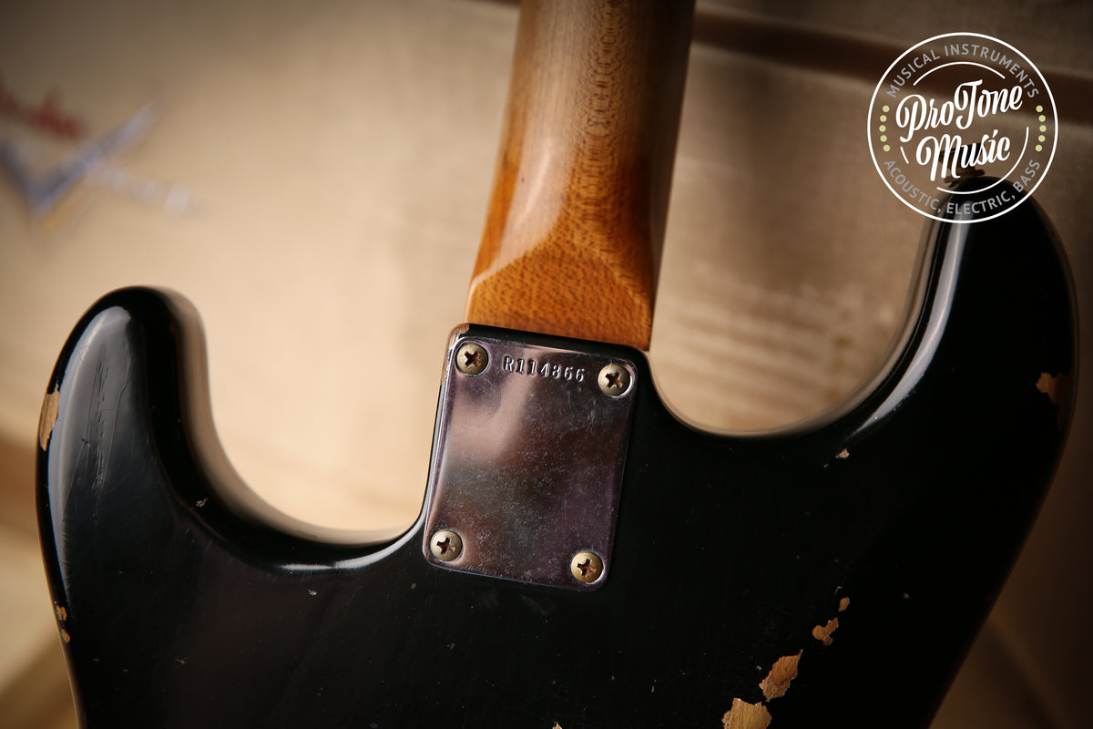 2022 Fender USA Custom Shop Late 59&#39; Heavy Relic Stratocaster Black