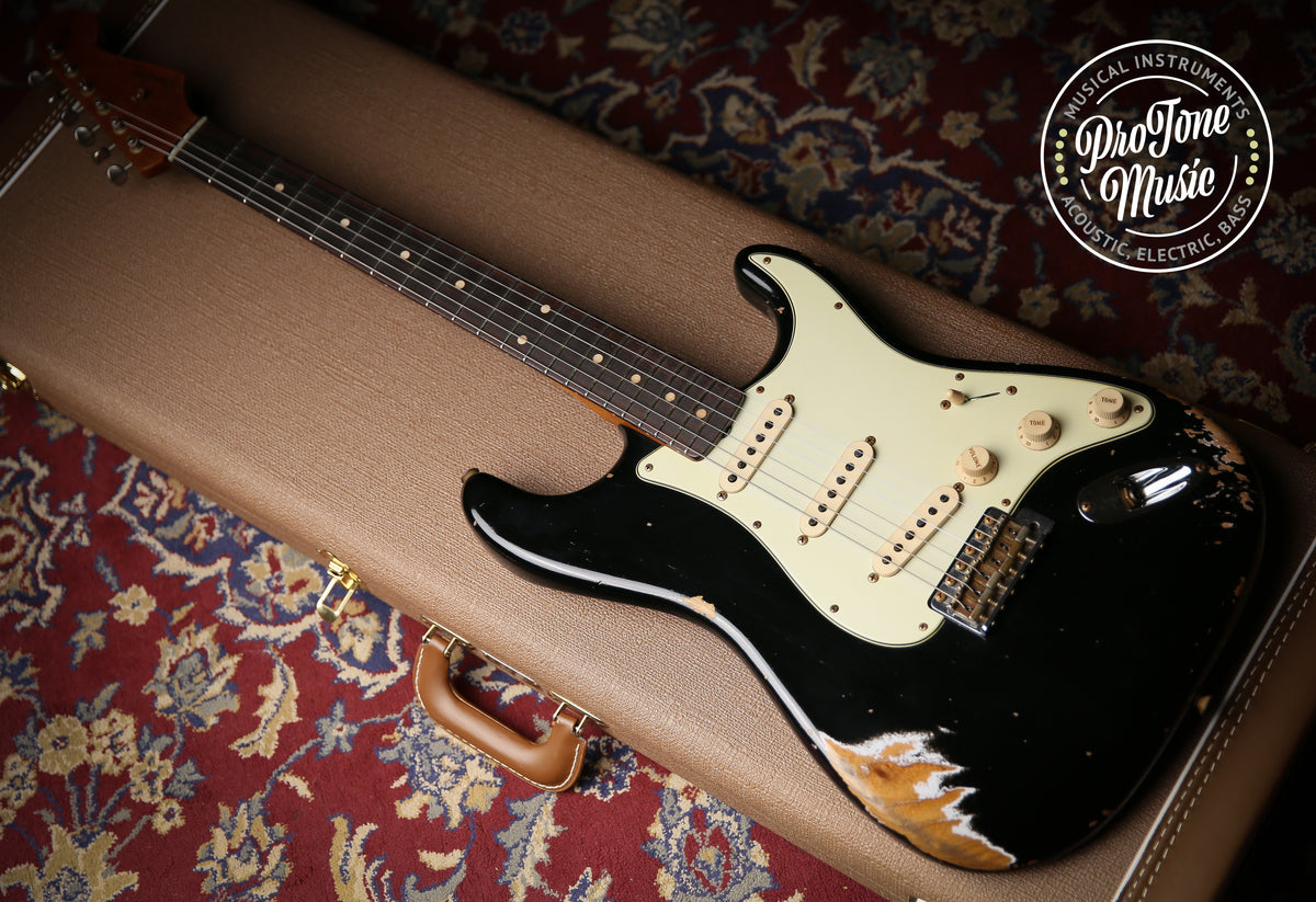 2022 Fender USA Custom Shop Late 59&#39; Heavy Relic Stratocaster Black