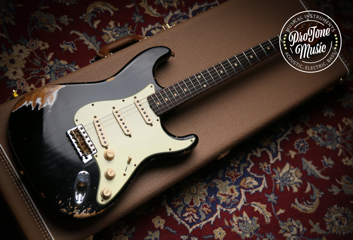 2022 Fender USA Custom Shop Late 59&#39; Heavy Relic Stratocaster Black