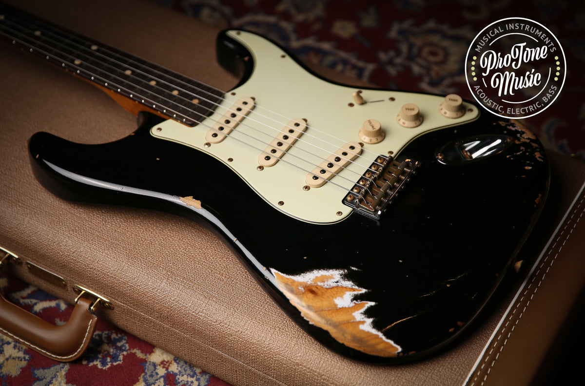 2022 Fender USA Custom Shop Late 59&#39; Heavy Relic Stratocaster Black