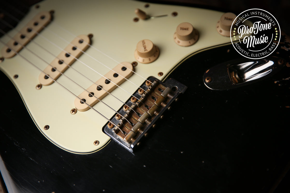 2022 Fender USA Custom Shop Late 59&#39; Heavy Relic Stratocaster Black
